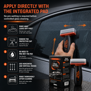 Potente detergente per pellicole oleose auto, decontaminante, rimuovi macchie, effetto 2X, agente antipioggia e antiappannamento, rivestimento per parabrezza - Product Image 5