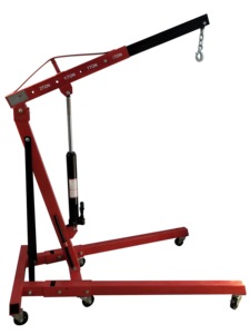 Grúa hidráulica plegable de alta calidad 2T, elevador vertical con polea, grúa hidráulica de taller, grúa elevadora de motores - Product Image 3