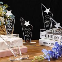 Prix d'appréciation des employés signe prix retraite au revoir cadeau d'adieu acrylique prix personnalisé trophée en cristal
