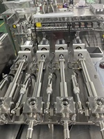 Machine d'emballage rotative pour sachets préformés de lessive liquide et de détergent, machine de remplissage de sachets à bec verseur