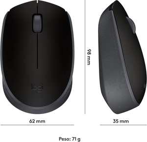 Il Mouse ottico senza fili dell'ufficio di Logitech <span class=keywords><strong>M170</strong></span> 2.4G è ergonomico - Product Image 4
