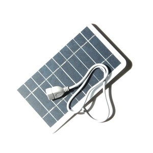 5V 2W Carga segura compatible con USB para teléfono con Banco de energía Ideal para uso en exteriores Panel solar de silicio policristalino semiflexible - Product Image 4
