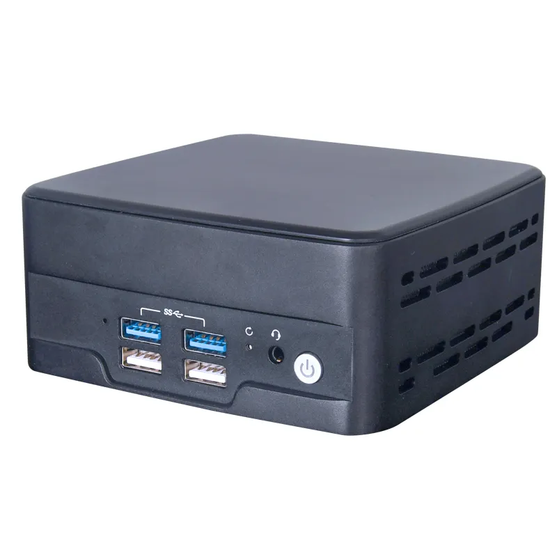 2024 barato desktop mini computador host intel 11th gen core i3 i5 i7 2 * lan ddr4 64gb ssd x86 linux barebone nuc mini pc portátil