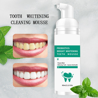 Vente en gros de Mousse de blanchiment des dents, lavage de la bouche au goût de menthe, haleine fraîche, hygiène buccale, blanchiment des dents, Mousse personnalisée
