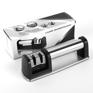 Accessoires de cuisine en gros, outil d'affûtage de couteaux 4 en 1, aiguiseur de couteaux manuel en acier inoxydable - Product Image 2