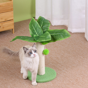 Groothandel Kitten Krabben Kartonnen Product Luxe Grappige Post Huisdier Speelgoed Kat Boom Krabber Voor Katten Houten Dierenhuis