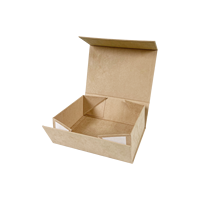 Boîte cadeau pliante magnétique en carton rigide noir mat sur mesure avec doublure en éponge et finition pailletée pour mariage
