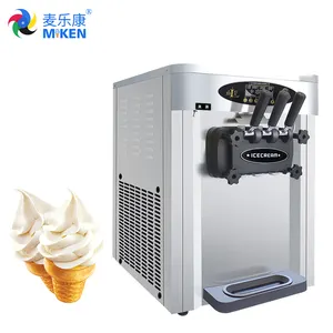 MK-36CTB 36L wholesale resale big capacity table top three flavors soft ice cream cart commercial ice cream machine