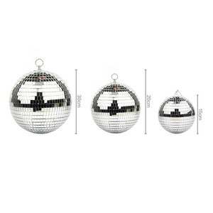 Luci DJ Rotanti 15/20/30cm, Sfera a Specchio Personalizzabile, Palla di Vetro per Discoteca, Palline di <span class=keywords><strong>Natale</strong></span> Personalizzate - Product Image 3