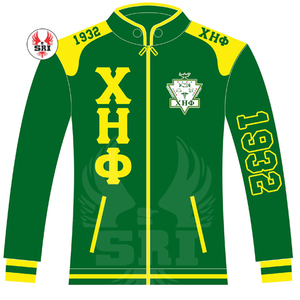 Chaqueta de Carreras Bordada para Mujer de la Hermandad Chi Eta Phi |   Chaqueta de Carreras de Algodón Twill Bordada Personalizada para Mujeres de la Hermandad - Product Image 2