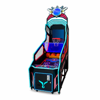 Bornes d'arcade commerciales pour enfants avec cabinet en métal et acrylique, en anglais, pour zones de jeux intérieures et centres de jeux de détail