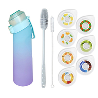 Bouteille d'eau Tritan personnalisée avec des capsules de saveur, boisson aromatisée, boisson secouée, boisson en plastique avec air