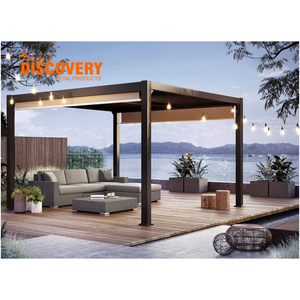 <span class=keywords><strong>Petite</strong></span> pergola en aluminium |   Système de pergola à lames orientables pour projets commerciaux en extérieur - Product Image 4