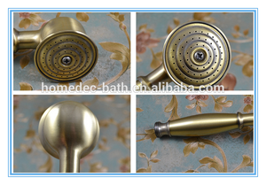 Pomme de douche à main en laiton, design traditionnel antique, haute pression, économie d'eau, utilisation hôtelière, pomme de douche à effet pluie, robinet de salle de bain - Product Image 4