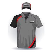 Uniforme de Trabajo Transpirable de Secado Rápido con Logotipo Personalizado, Uniforme de Trabajo para Personal de Comida Rápida, Camiseta Polo y Gorra para Personal de Restaurante