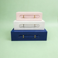 Boîte d'emballage magnétique rigide en carton recyclable écologique avec logo personnalisé, boîte cadeau de luxe en papier pour cosmétiques et maquillage, couvercle magnétique