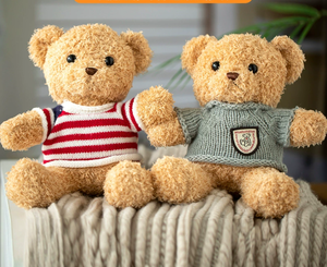 卸売テディベアぬいぐるみカスタムリトルベア25cm 30cmセーターぬいぐるみPPコットン装飾人形子供のおもちゃ赤ちゃんのおもちゃ - Product Image 2