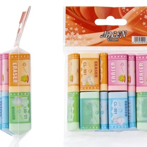 Gommes à effacer en forme de triangle 3D mignonnes pour enfants, prix promotionnel, gommes en caoutchouc originales pour les étudiants, ensemble de papeterie - Product Image 5
