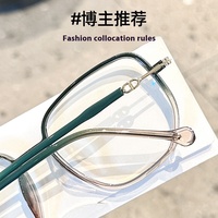 Danyang Lunettes bleues TR90 pour femmes Lunettes de myopie transparentes anti-lumière bleue ultra-légères avec correspondance de la forme du visage en diamant