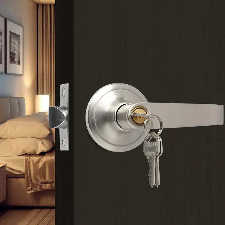 Contemporary High Quality Leverset Zinc Alloy Lever Interior Modern Privacy Door Handle And Lock Door Lever Handle