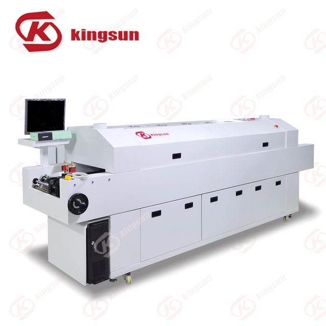 Lead Free SMD Heating Machine Pick and Place Machine Welding Equipment 8 Temperature Zones SMT SMD Soldering Reflow Oven Machine