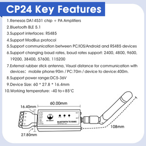 Cp24 dialog14531 ble5.1 RS485 để <span class=keywords><strong>Bluetooth</strong></span> nối tiếp adapter công nghiệp không dây <span class=keywords><strong>Bluetooth</strong></span> giao tiếp mô-đun hỗ trợ điện thoại - Product Image 2