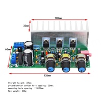 Placa Amplificadora de Potencia 2.1 TDA2050+TDA2030A, Módulo de Sonido para Altavoz Subwoofer de Bajo Ruido y Alta Fidelidad