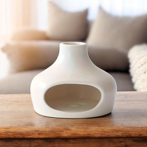 Brûleur d'encens en céramique à grande bouche blanc et noir, support pour <span class=keywords><strong>sauge</strong></span> et Palo Santo - Product Image 6