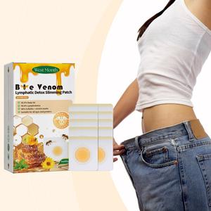 Koyo pelangsing limfatik Bee, 10 buah plester menghilangkan berat badan, Koyo pelangsing tubuh, perawatan kaki - Product Image 1