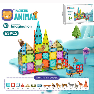 Juego de Construcción Magnético de Animales Marinos, 44 Piezas, Bloques de Construcción Magnéticos STEM, Juguetes Educativos para Niños con Criaturas Marinas - Product Image 5