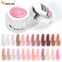 Venalisa 50ml Gel Acrylique Sculpture Jelly pour Extension d'Ongles 24 Couleurs Design Nail Art Ongles Français Couleur Camouflage Manucure