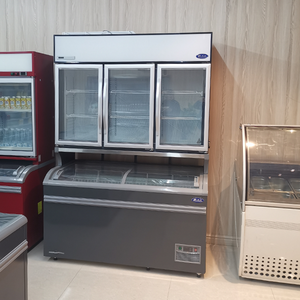 Tủ Đông Cửa Kính Trưng Bày Siêu Thị Tủ Đông Treo Tường Thương Mại Tủ Đông Combi Tủ Đông Trên Đầu Tủ Lạnh Trưng Bày Đảo - Product Image 4