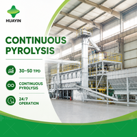 Chaîne de recyclage de pneus et de plastiques en huile par pyrolyse continue à faible consommation d'homologation de main-d'œuvre, grande capacité