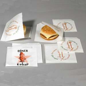 Sac à kebab en papier alimentaire biodégradable avec logo imprimé - Product Image 5