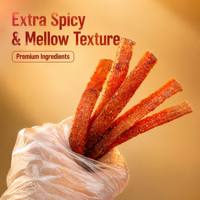 Sachet de collations de bureau de la série traditionnelle Latiao, morceaux de gluten chinois épicés, farine assaisonnée, certifié Halal, aliment énergisant savoureux