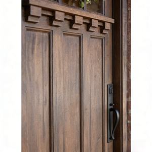 Puerta de Entrada de Madera Sólida Pivotante de Estilo Rústico Moderno, Personalizada y de Alta Calidad, Fabricada en China - Product Image 5