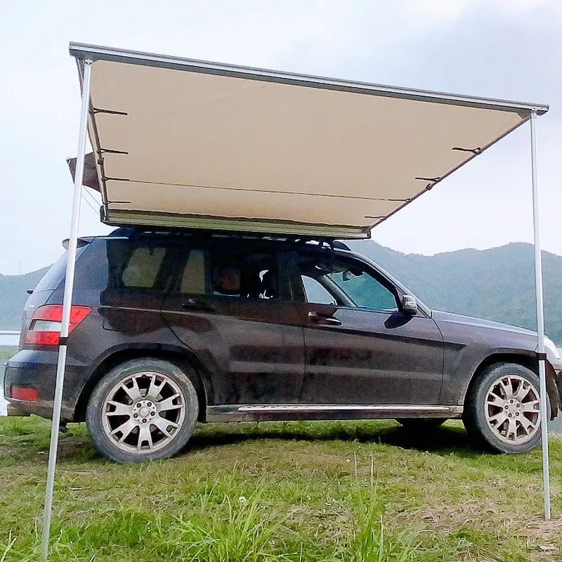 Tentes de toit de voiture de haute qualité 2.5*3m SUV/4x4/4wd avec voiture rétractable/auvents latéraux de toit