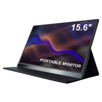 Moniteur de jeu portable FHD de 15,6 pouces, écran externe IPS pour ordinateur portable, PC, PS5 et Nintendo Switch, connexion Type-C
