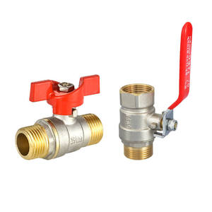 Válvula de latón manual de bola fija con doble rosca macho-hembra para control de alta temperatura DN15-DN50 - Product Image 2