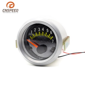 Jauge de pression d'huile CNSPEED 52 mm analogique 12 V universelle pour voiture avec cadran en fibre de carbone - Product Image 2
