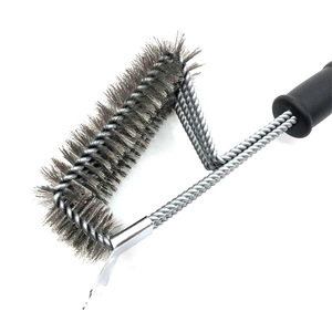 Cepillo de limpieza para parrilla de <span class=keywords><strong>barbacoa</strong></span> Limpiador de <span class=keywords><strong>barbacoa</strong></span> de <span class=keywords><strong>acero</strong></span> <span class=keywords><strong>inoxidable</strong></span> con raspador para rejillas de hierro fundido o <span class=keywords><strong>acero</strong></span> <span class=keywords><strong>inoxidable</strong></span> - Product Image 5