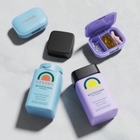 Boîte de rangement carrée personnalisée pour pilules, vitamines et suppléments protéinés, flacon en verre de 120 ml avec bouchon à vis pour capsules