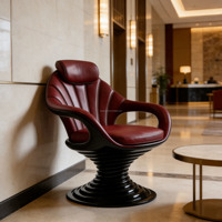 Fauteuil de salon de luxe sur mesure, durable, moderne, en cuir, pour hôtel, bureau, appartement, meubles de loisirs