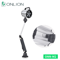 Projecteur de travail LED ONN M2 7,5W DC24V IP65 étanche en alliage d'aluminium 6000K/5000K Blanc froid CRI80 Certifié CE pour machine CNC