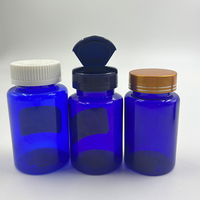 Vente en gros de flacons à pilules en plastique vides de haute qualité de 60 ml, 80 ml, 100 ml, 120 ml, 150 ml avec bouchons résistants aux enfants