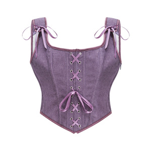 Gilet attillato con cerniera da donna con colletto senza maniche corsetto aderente mutaforma da donna - Product Image 6