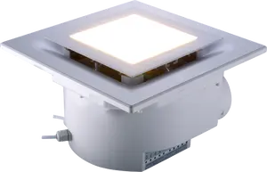 Ventilación de baño de baja potencia con luz LED, Extractor de aire personalizado con iluminación, 4 y 6 pulgadas