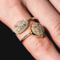 Anillo Minimalista de Plata con Diseño de Gota de Agua Xinyun, con Circonita Transparente en Forma de Pera, Joyería de Plata de Ley 925 al por Mayor