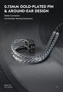 Cable de Auriculares CCZ C01 4N de Alta Pureza OFC de 2 Metros, Balanceado, para <span class=keywords><strong>KZ</strong></span> ZS12 PRO X ZA12 ZSN PRO EDX PRO AS10 PRO IEM Monitor - Product Image 5