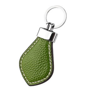 Leder-Tropfenform-Schlüsselanhänger, Auto-Schlüsselring mit Silberverschluss für Männer und Frauen, Geschenk im Großhandel - Product Image 6